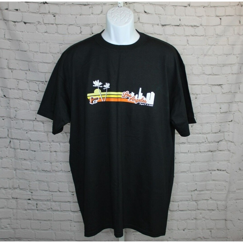 Vintage X Games t-shirt Black Size XL Los Angeles 2004 Aug 5-8 EXPN.COM EUC